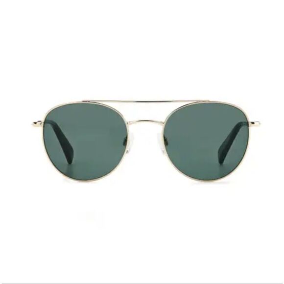 Rag & bone 51mmRound Sunglasses Gold/BlueGreen main image 4